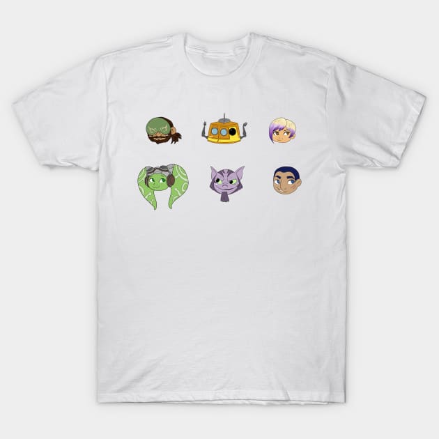 Ghost Crew (2) T-Shirt by DoodleSpork